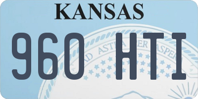 KS license plate 960HTI