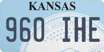 KS license plate 960IHE
