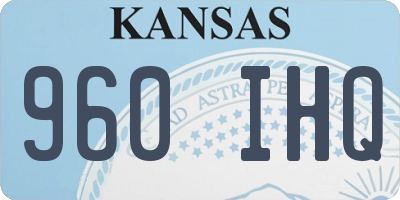 KS license plate 960IHQ