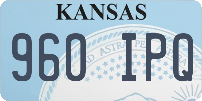 KS license plate 960IPQ