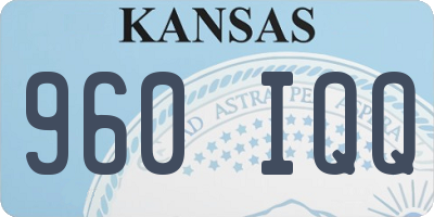 KS license plate 960IQQ