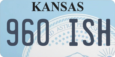 KS license plate 960ISH