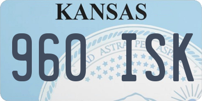 KS license plate 960ISK