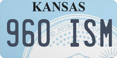 KS license plate 960ISM