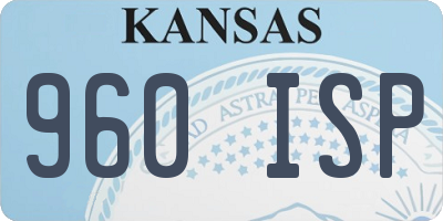 KS license plate 960ISP