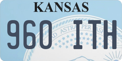 KS license plate 960ITH