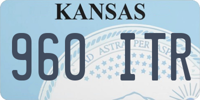 KS license plate 960ITR