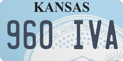 KS license plate 960IVA