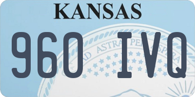 KS license plate 960IVQ