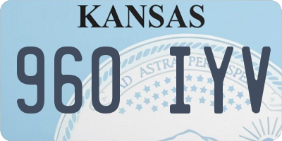 KS license plate 960IYV