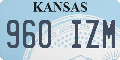 KS license plate 960IZM