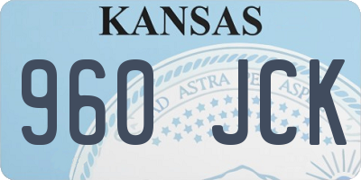 KS license plate 960JCK