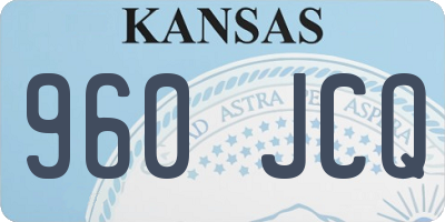 KS license plate 960JCQ