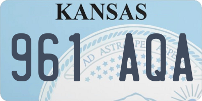 KS license plate 961AQA