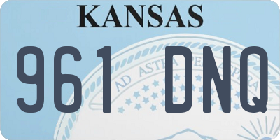 KS license plate 961DNQ
