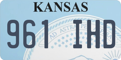KS license plate 961IHD