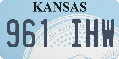 KS license plate 961IHW