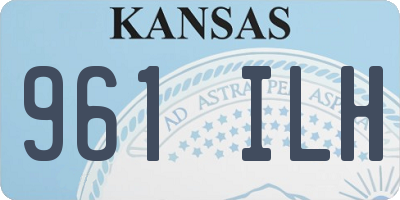 KS license plate 961ILH