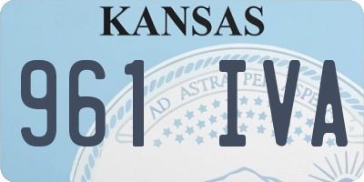 KS license plate 961IVA