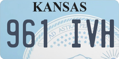 KS license plate 961IVH