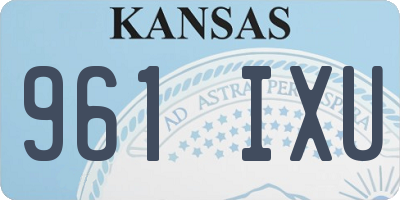 KS license plate 961IXU