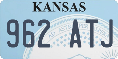 KS license plate 962ATJ