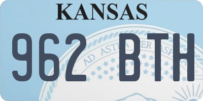KS license plate 962BTH