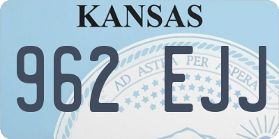 KS license plate 962EJJ