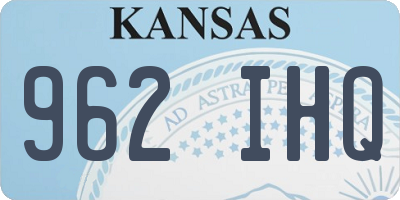 KS license plate 962IHQ