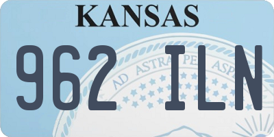 KS license plate 962ILN