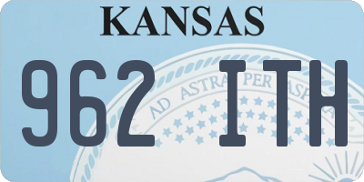 KS license plate 962ITH
