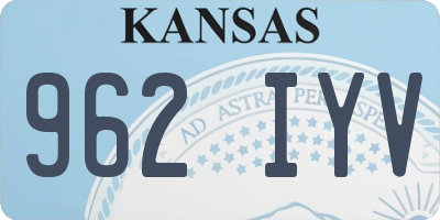KS license plate 962IYV