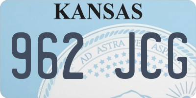 KS license plate 962JCG
