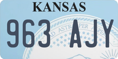KS license plate 963AJY