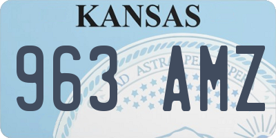 KS license plate 963AMZ