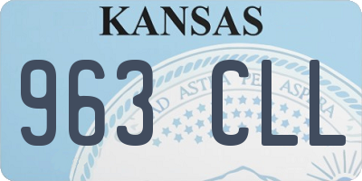 KS license plate 963CLL