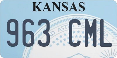 KS license plate 963CML