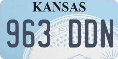 KS license plate 963DDN