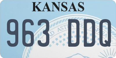 KS license plate 963DDQ