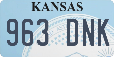 KS license plate 963DNK