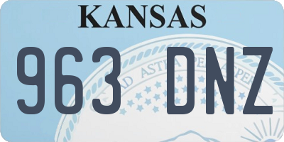 KS license plate 963DNZ
