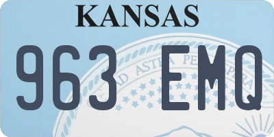 KS license plate 963EMQ