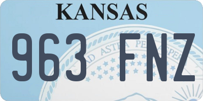 KS license plate 963FNZ