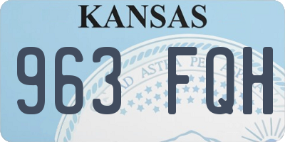 KS license plate 963FQH