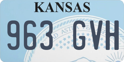 KS license plate 963GVH