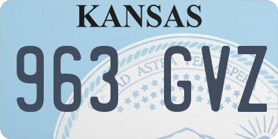 KS license plate 963GVZ
