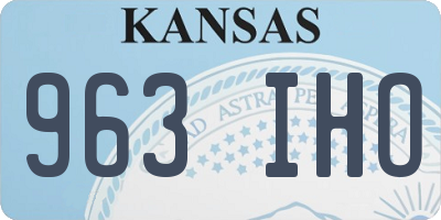 KS license plate 963IHO