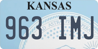 KS license plate 963IMJ