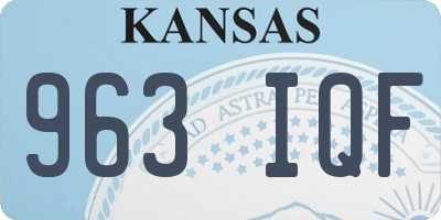 KS license plate 963IQF