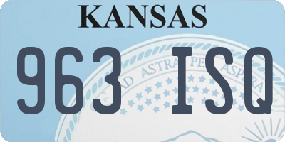 KS license plate 963ISQ